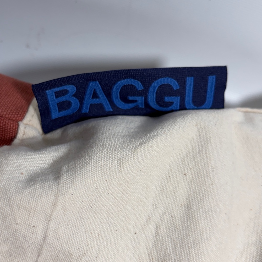 Baggu Mini Drawstring Canvas Backpack Terracotta … - image 7